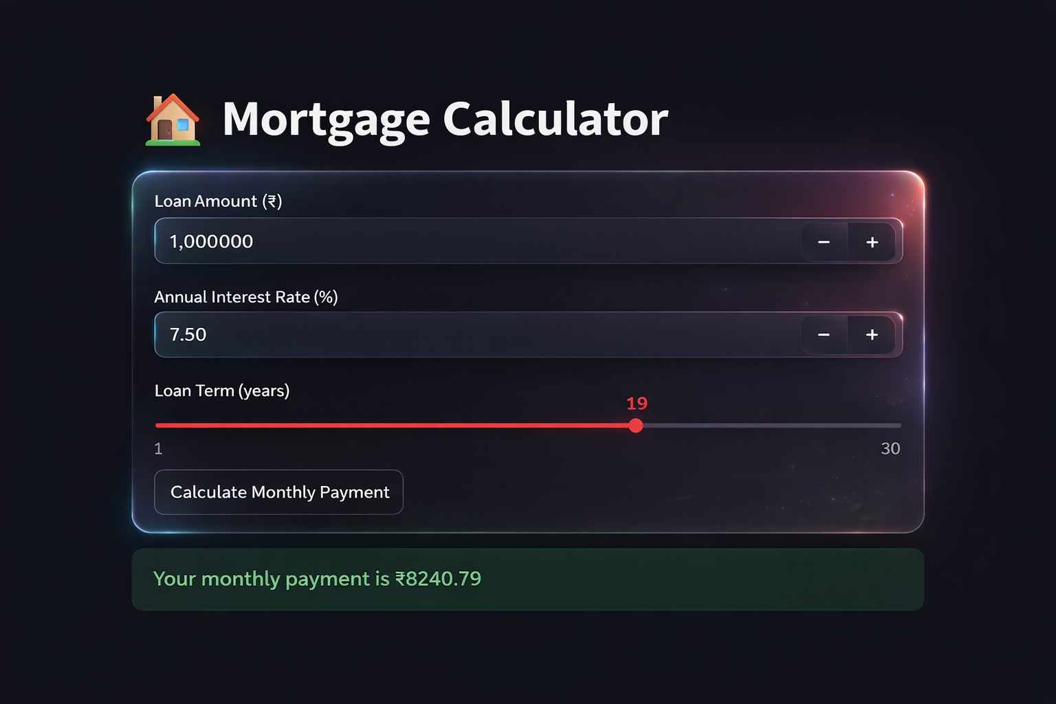 Mortgage Calculator ChatBot